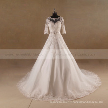 Dernière robe de mariée design robe de mariée robe de mariée à manches courtes